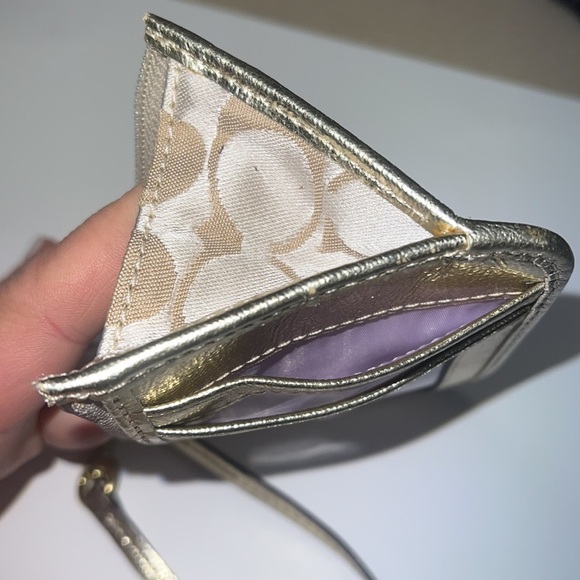 Coach Key Ring Credit Card ID Wristlet - Picture 5 of 6